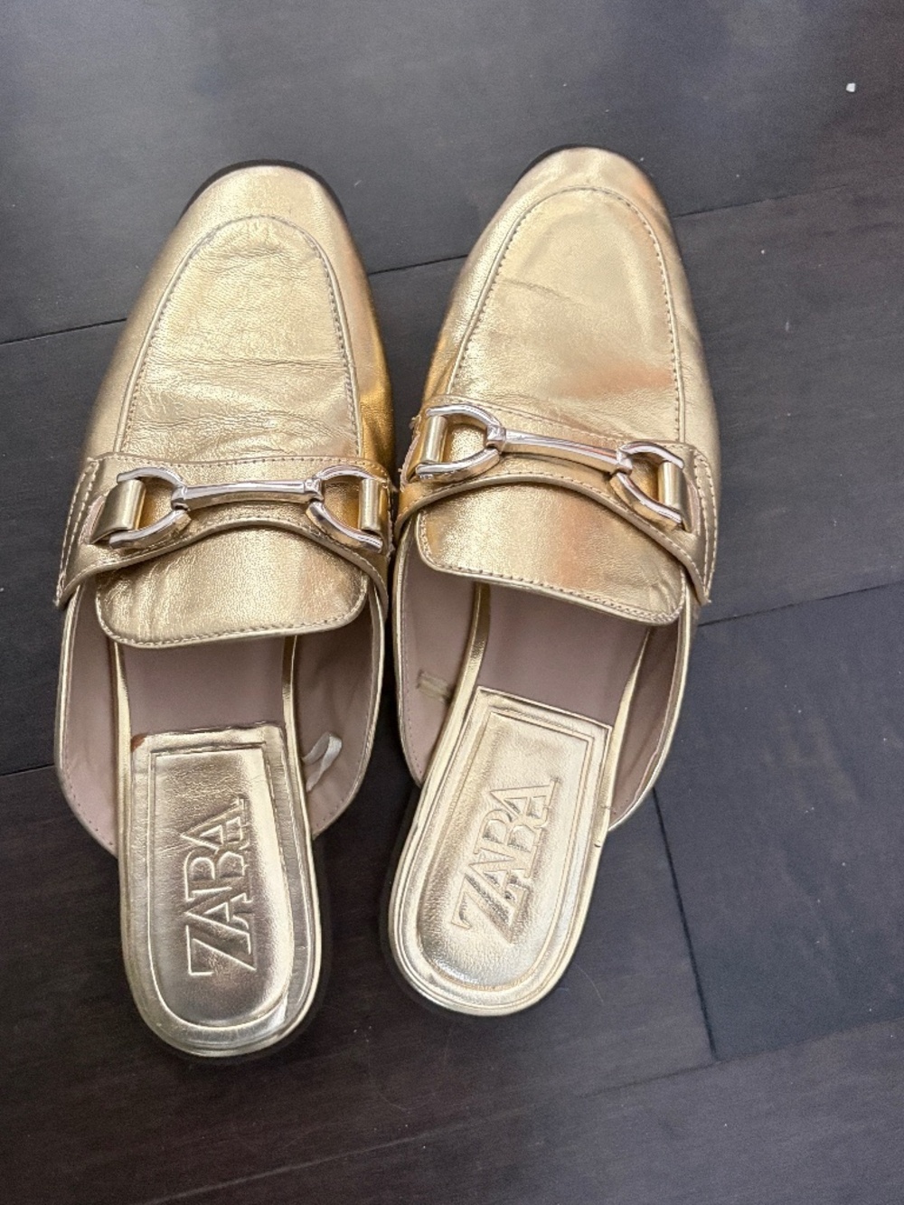 Loafer slide gold